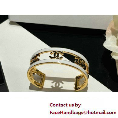 chanel Metal Gold, White  &  Black CUFF ABC985 2024